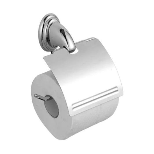 Porta Rollo Con Cubrerollo Metal Accesorio Baño