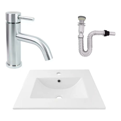 Kit Placa Lavamanos 51*40cm+griferia Monocontrol+push Flex30