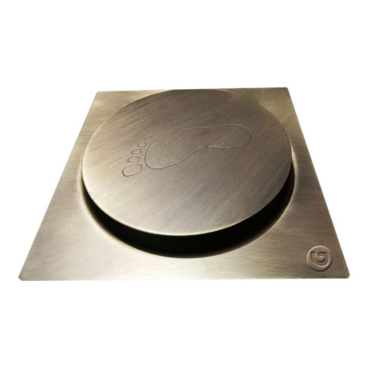 Rejilla Piso Tipo Push Bronce Antiguo