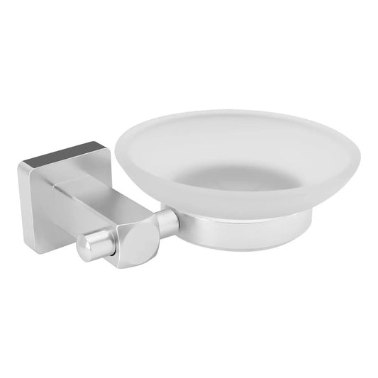 Jabonera Para Baño Cuadrada En Aluminio