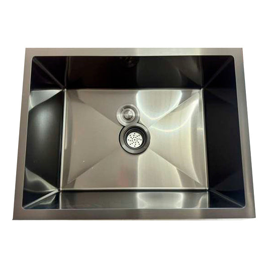 Lavaplatos En Acero Plateado Satinado 60*45cm + Accesorios