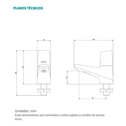 Grifería Para Lavamanos Sencillo Solid Cromo Grival