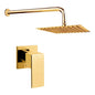 Kit Ducha Dorada 20cm+tubo+registro Manija Ducha Migliore