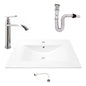 Kit Placa Lavamanos 71*46.5cm+griferia Agua Fria+push Flex.1