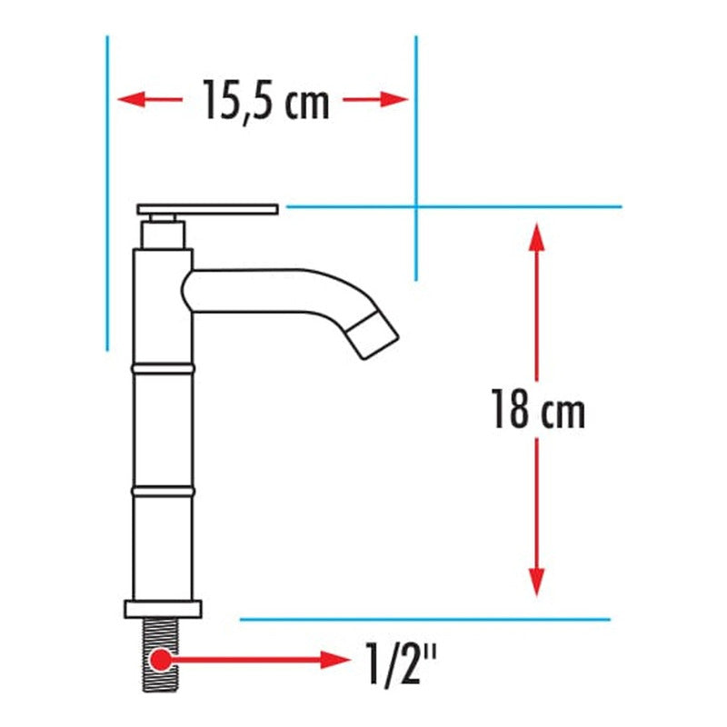 Kit Ducha Cuadrada Satín 20cm-grifería Agua Fría-monocontrol