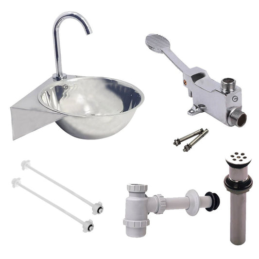 Kit Válvula De Pedal Institucional, Lavamanos 31x28