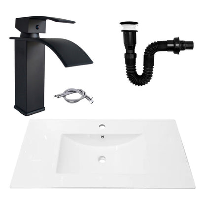 Combo Placa Lavamanos 91*46,5cm+grif.monocontrol+push Negro4