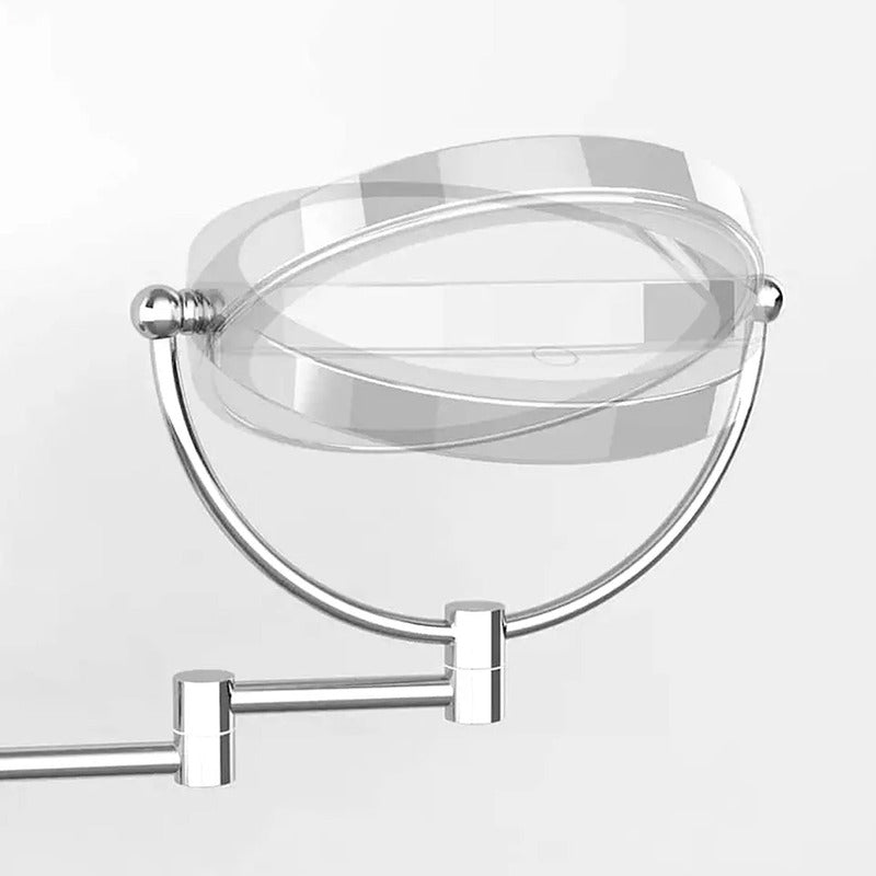 Espejo Retráctil Para Baño, Cromo Aumento