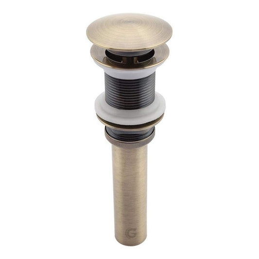 Desagüe De Push Para Lavamanos Bronce Vintage