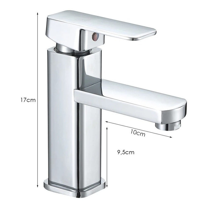 Griferia Monocontrol Para Lavamanos Baja Cromado