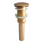 Desague Push En Zinc Oro Laton Vintage