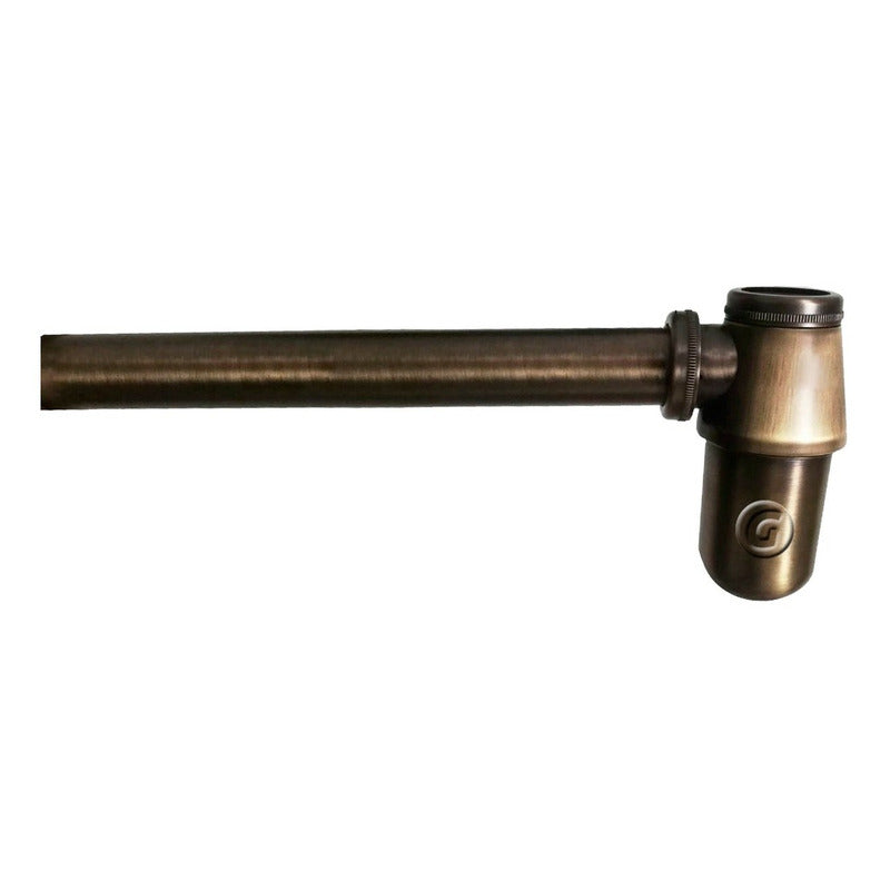Sifón + Desagüe Vintage Para Lavamanos Bronce Antiguo 40cm