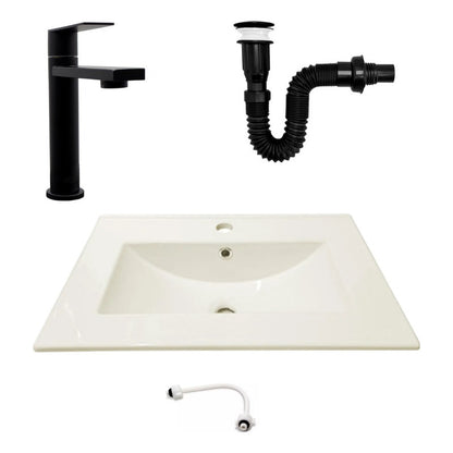 Combo Placa Lavamanos 61*46,5cm+grifo Agua Fria+push Negro3