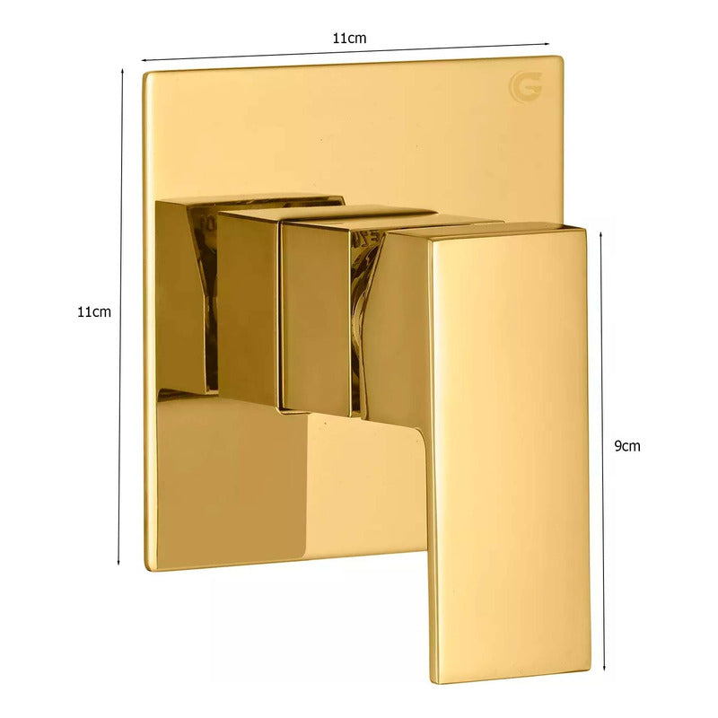 Monocontrol De Ducha Lujo Vintage Gold