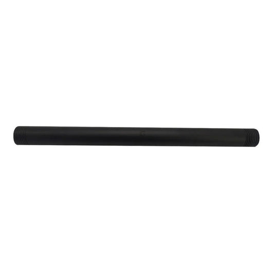 Tubo Redondo Ducha De Techo Negro 25cm