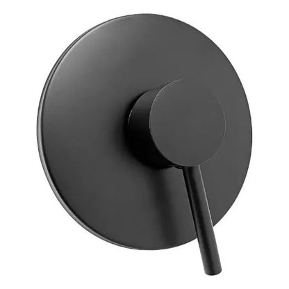 Kit Grifería Agua Fria+ Ducha 20cm+monocontrol Redondo Negro