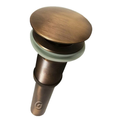 Desagüe Push Vintage De Lavamanos Bronce Antiguo
