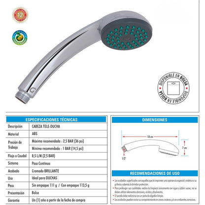 Cabeza De Teleducha Cromada