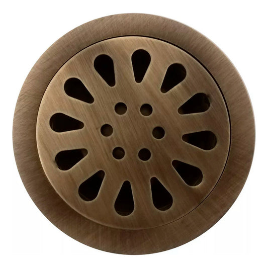 Rejilla Piso Vintage 10cm Bronce Antiguo