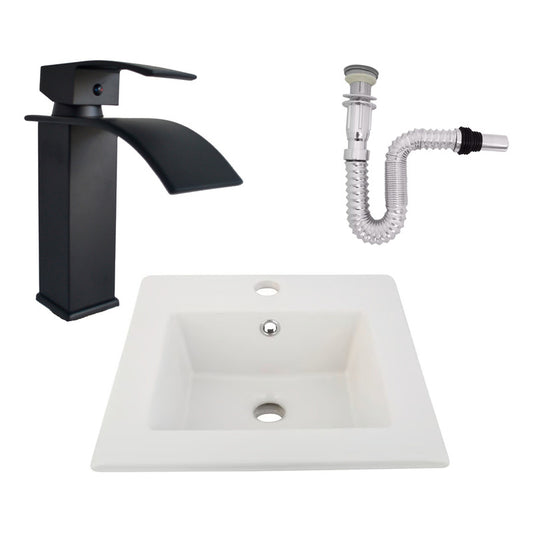 Kit Placa Lavamanos 41cm+griferia Monocontrol+push Flex23