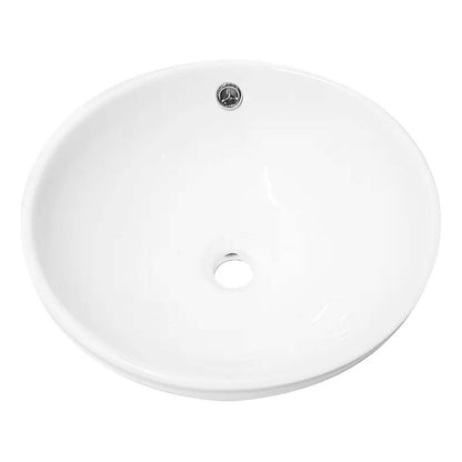 Lavamanos Redondo En Porcelana Blanco 38.5*38.5*16.5