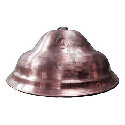 Ducha Circular En Cobre Con Tubo A Pared En Cobre 26 Cm