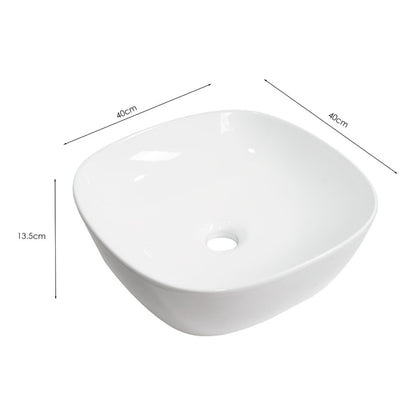 Lavamanos Ceramica Blanco Vessel 40*40*13,5cm