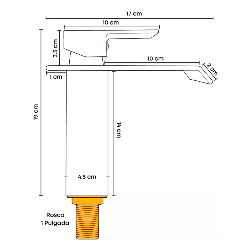 Kit Placa Doble Lavam.121*46.5cm+griferia Monoc+push Flex18