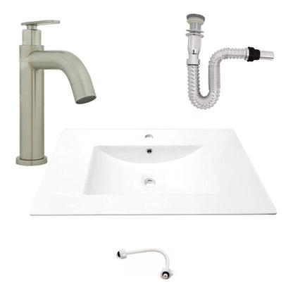 Kit Placa Lavam. 81*46.5cm+griferia Agua Fria+push Flex.15