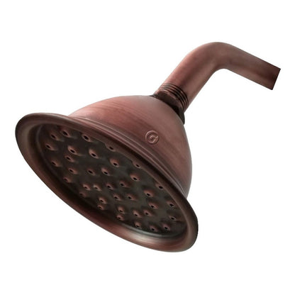 Ducha Conica Circular Con Tubo Cobre Antiguo