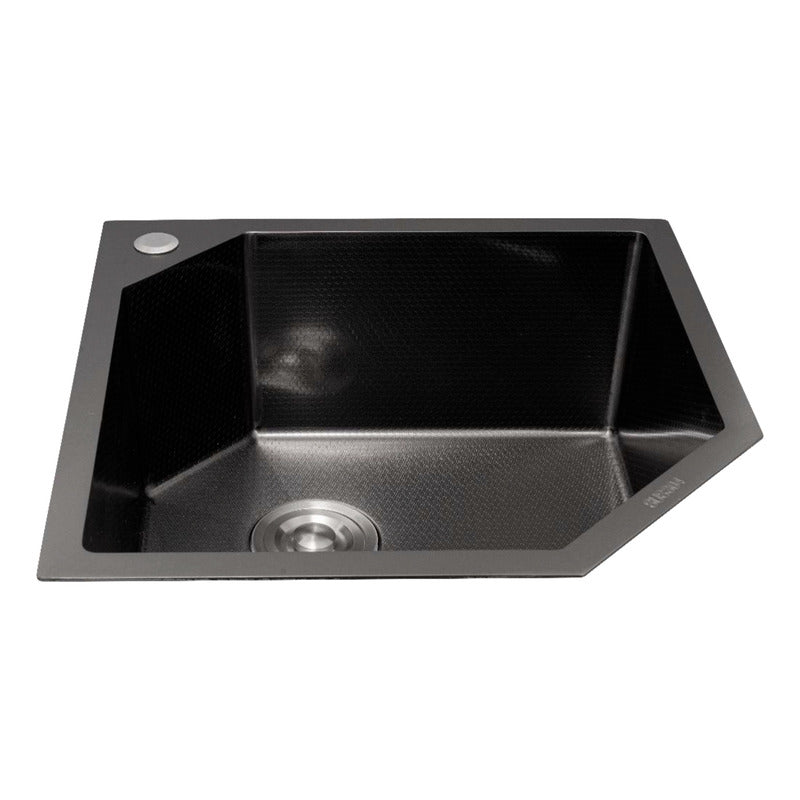 Lavaplatos Esquinero Negro 50x50cm Acero 304