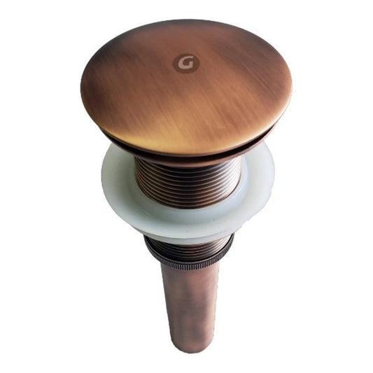 Desagüe Para Lavamanos Tipo Push, Bronce Antiguo, Vintage