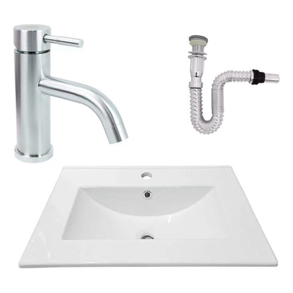 Kit Placa Lavam. 61*46.5cm+griferia Monocontrol+push Flex30
