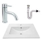 Kit Placa Lavam. 61*46.5cm+griferia Monocontrol+push Flex30