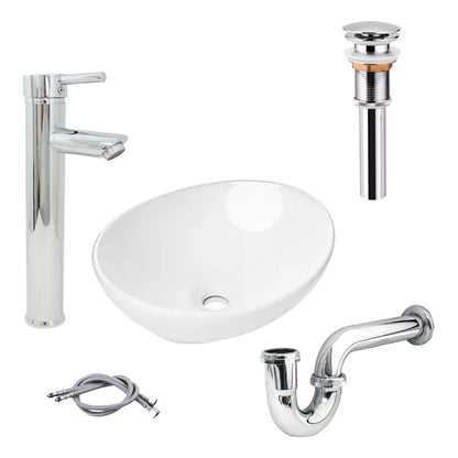 Combo Lavamanos Canoa+griferia Monocontrol+push+sifon Gf4