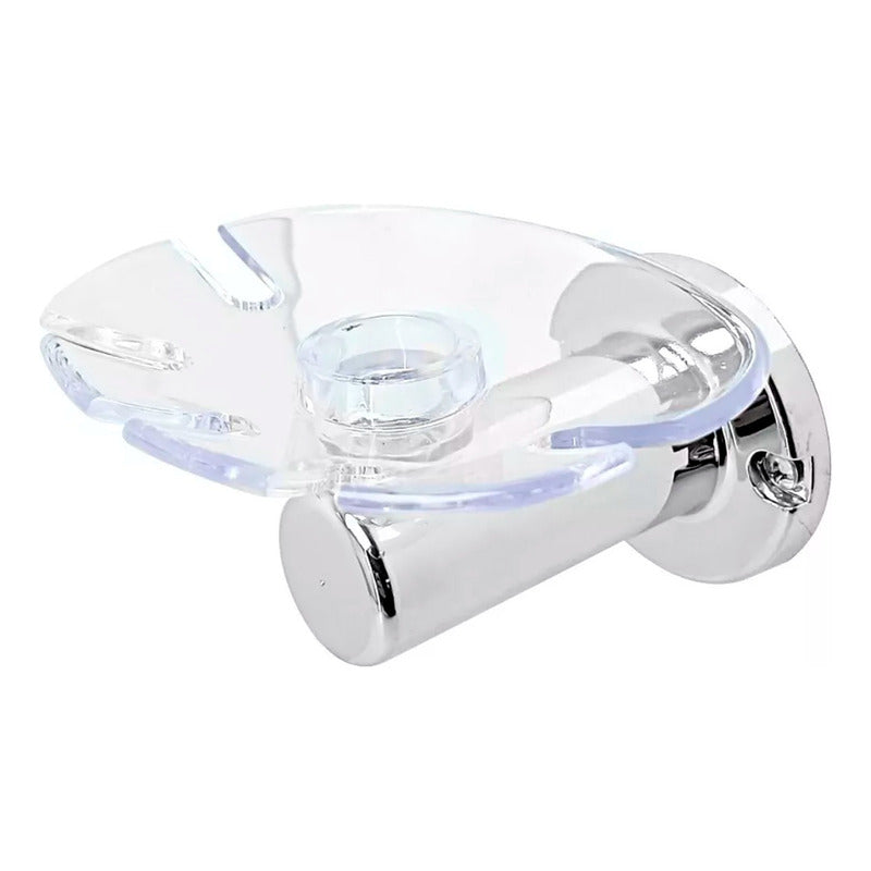 Cepillera Para Baño Cuadrado Cromado Salento