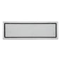 Rejilla De Piso Invisible Plateada Acero Inox 30x10cm