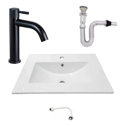 Kit Placa Lavam. 61*46.5cm+griferia Agua Fria+push Flex.14