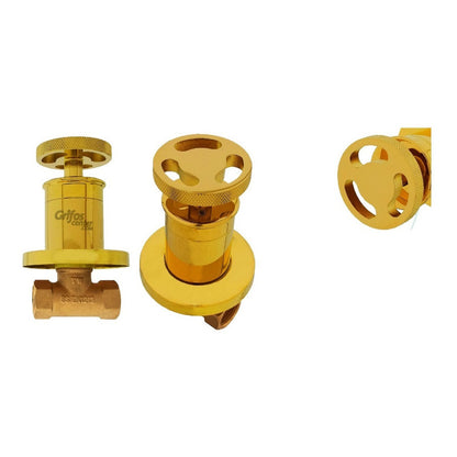 Manija/registro Para Ducha Industry Gold Vintage