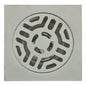 Rejilla De Piso 10*10cm Acero Plateada Azteca
