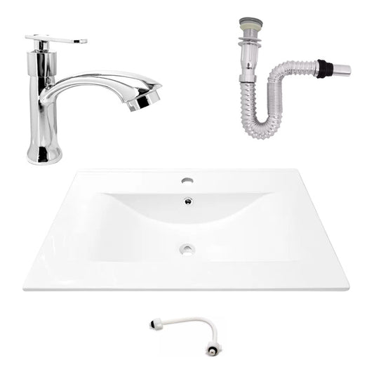 Kit Placa Lavam. 71*46.5cm+griferia Agua Fria+push Flex.16