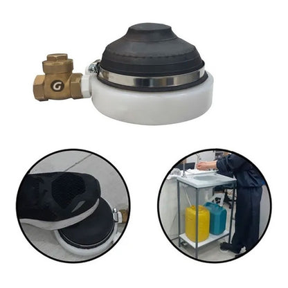 Kit Lavamanos Accionador Manos Portátil Y Dispensador Jabón