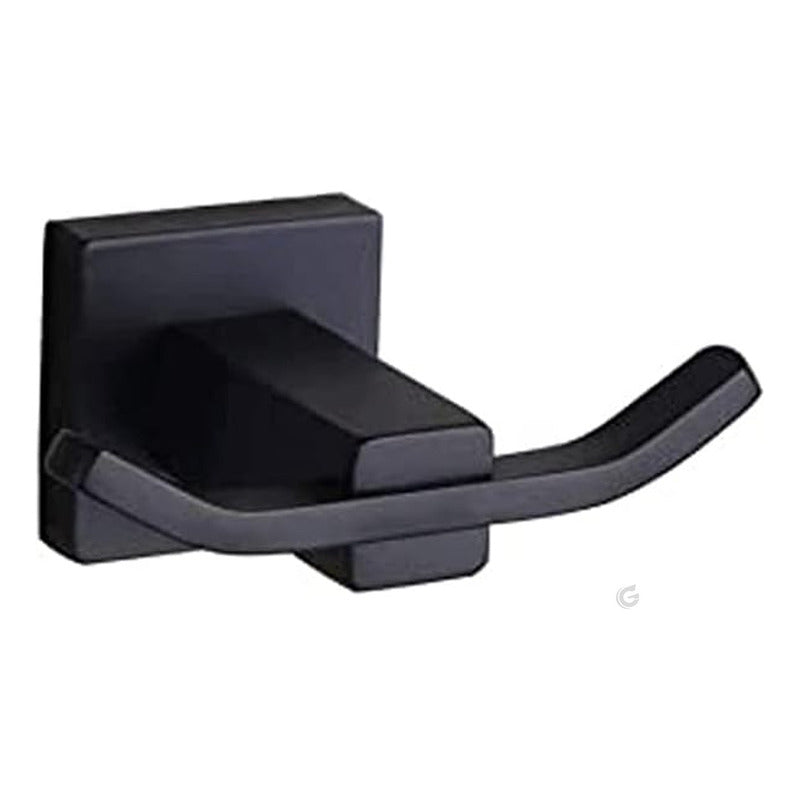 Perchero Para Baño Metálico Negro Mate