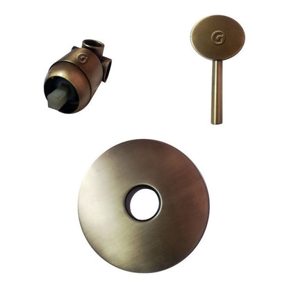 Griferia Ducha Monomando Bronce Antiguo