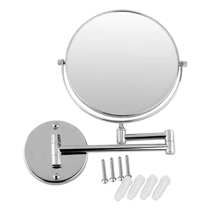 Espejo Retráctil Para Baño, Cromo Aumento