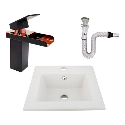 Kit Placa Lavamanos 41cm+griferia Monocontrol+push Flex13