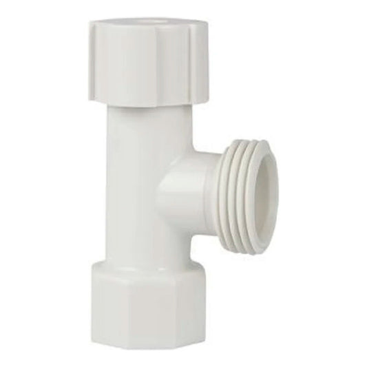 Grifo Lavadora Plastica Blanca