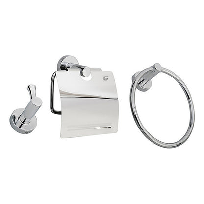 Juego De Accesorios Para Baño York Cromado X3