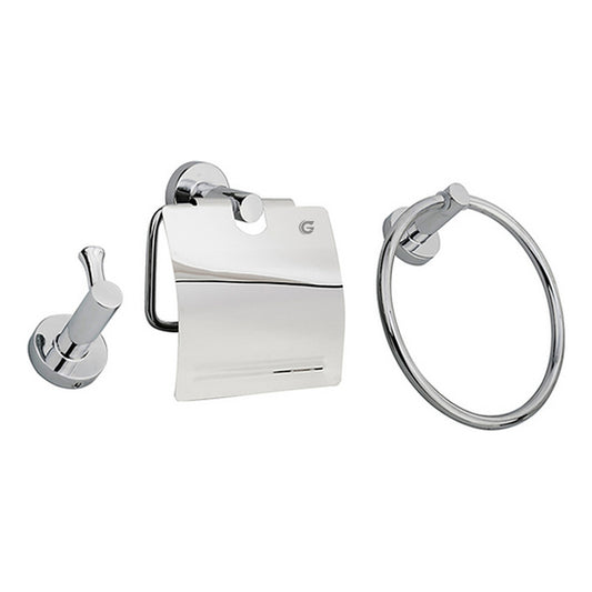 Juego De Accesorios Para Baño York Cromado X3