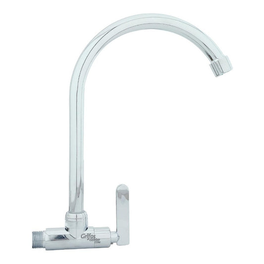 Grifería De Pared Agua Fría Cuello Ganso Mona